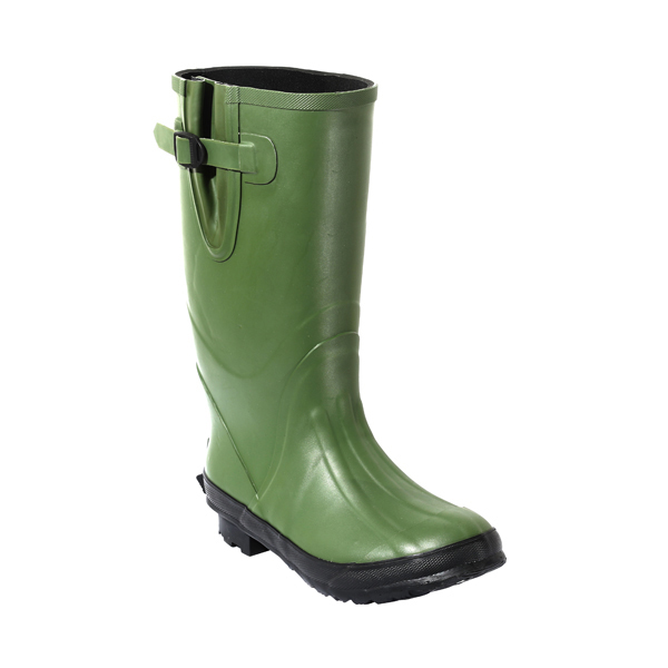 Mens's Rubber Working Boots In Green